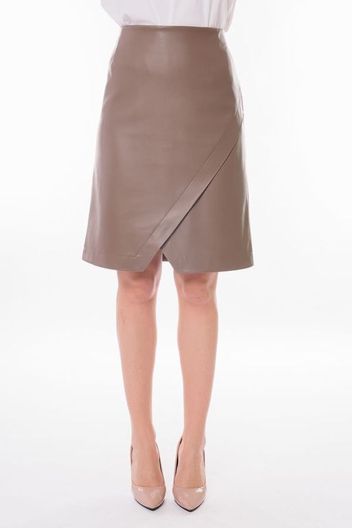 NOBBY, Юбка Ю19-500/6 (темный беж) (эко-кожа)  фото 3