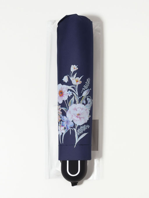 Зонт механический Букеты, эпонж, 4 сложения, 8 спиц, R=48/55 см, d=96 см, МИКС