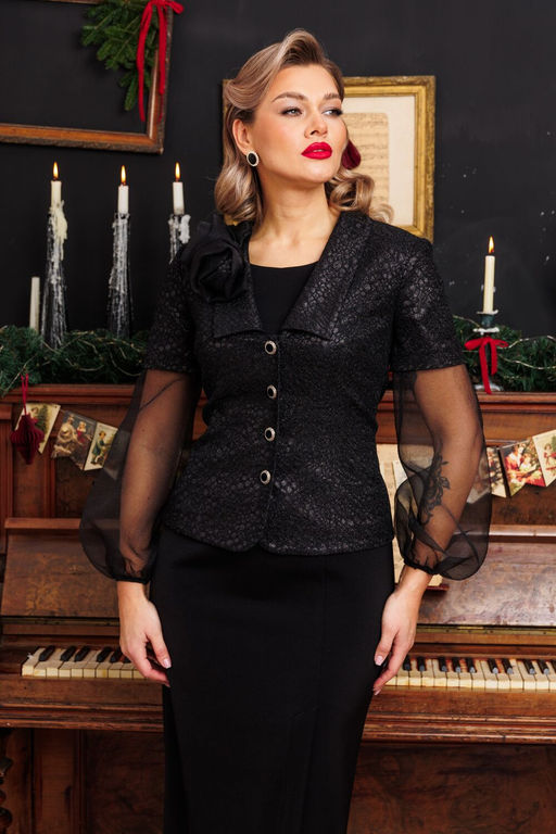 Платье Мода Юрс 2874-Р черный - Mira fashion фото 75