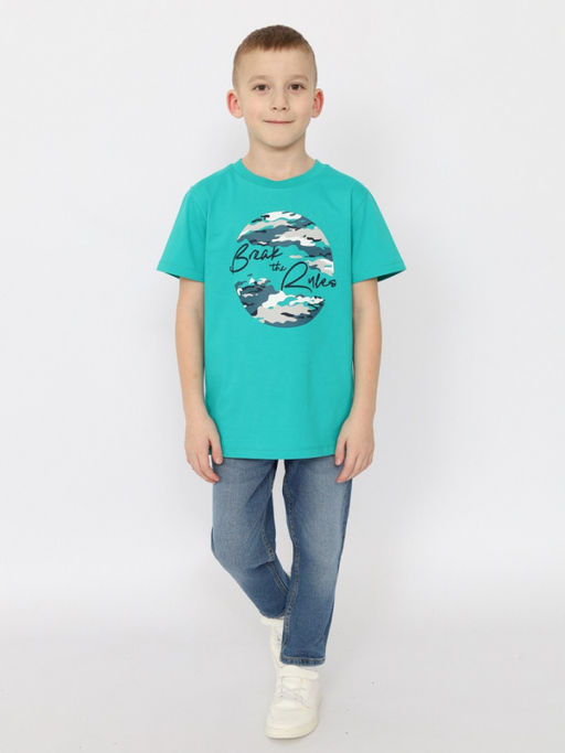 HSJB 63835-37 Футболка для мальчика,зеленый