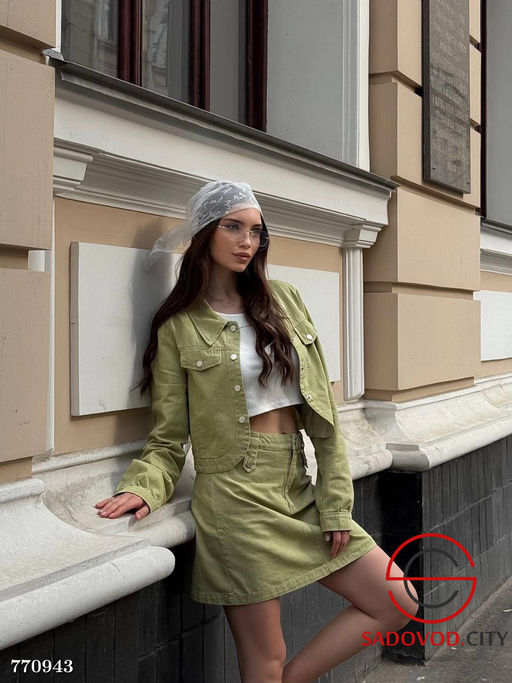 Женский костюм тройка с юбкой - Bruno фото 6