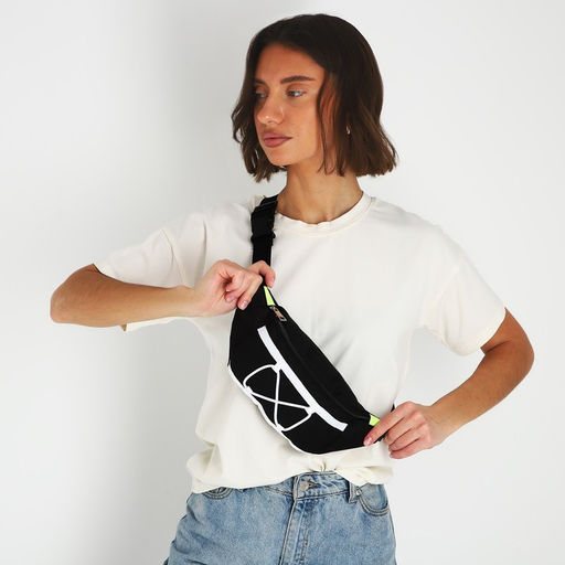 Сумка поясная со шнуровкой, цвет чёрный - Nazamok фото 2