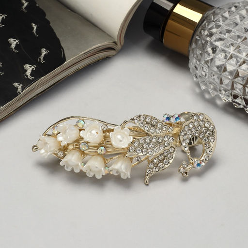 Заколка - автомат для волос «Лорелея», жар-птица, 9 см