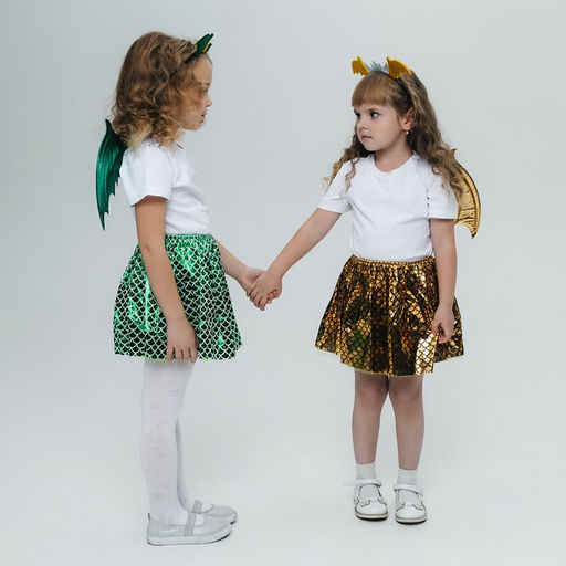 Карнавальный набор «Королева драконов»: крылья, юбка, ободок, жёлтый