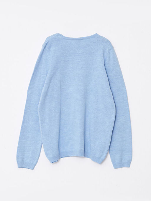 Bisiklet Yaka Basic Uzun Kollu K?z ?ocuk Triko Kazak - Waikiki фото 2