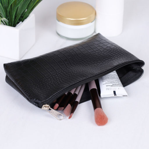 Косметичка 19х3х11 см / IU-28 /уп 100/черная - ГалеонТрейд фото 2