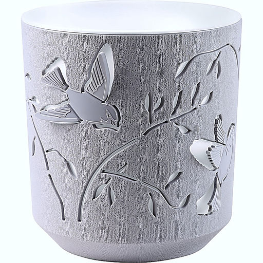 Кашпо Колибри 2,5л Серый жемчуг/Белый (уп.24)