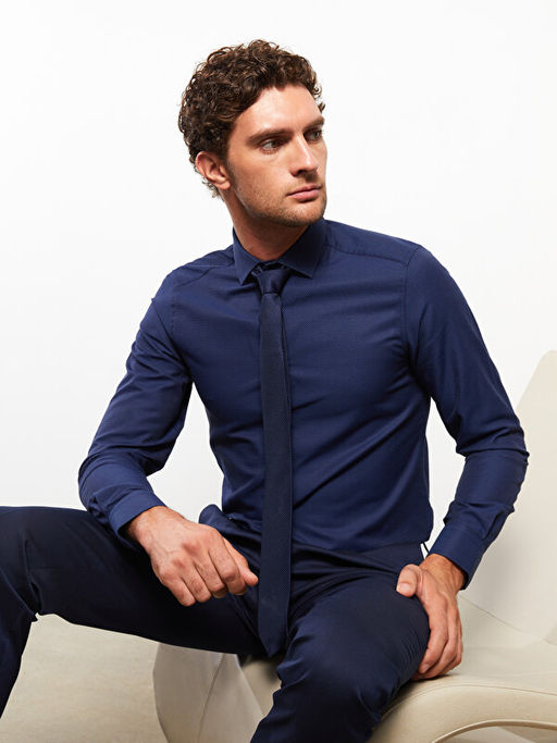 Slim Fit Uzun Kollu Arm?rl? Erkek G?mlek