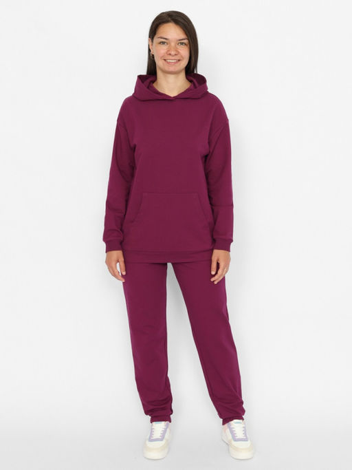 CRB wear/CWXW 90052-24 Костюм женский (толстовка, брюки),бордовый/Ex.Cherubino