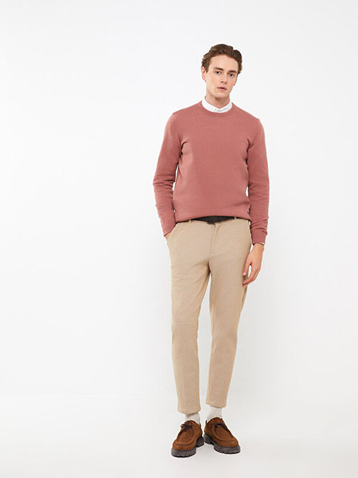 Bisiklet Yaka Erkek Triko Kazak