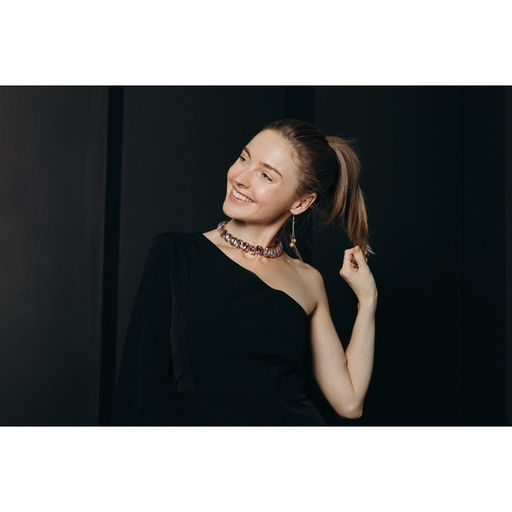 Серьги висячие со стразами Шамбала, цвет золотой в розовом золоте, 6,5см - Queen fair фото 4