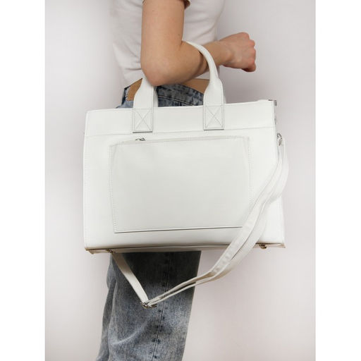 Сумка женская натуральная кожа RM-SH-8896-1, 1отд+карм/перег, плечевой ремень, белый SALE 261772 - Adelia фото 10
