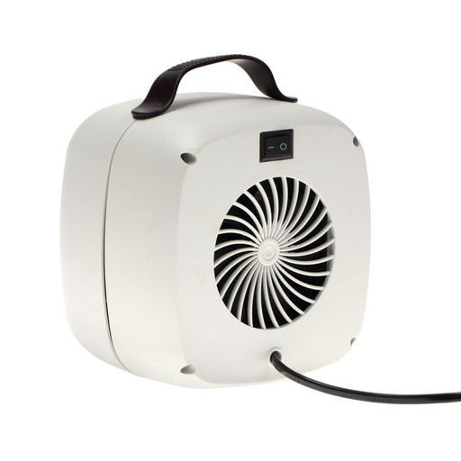 Мини тепловентилятор настольный LTO-01, 500 Вт, 4 м², от сети, белый