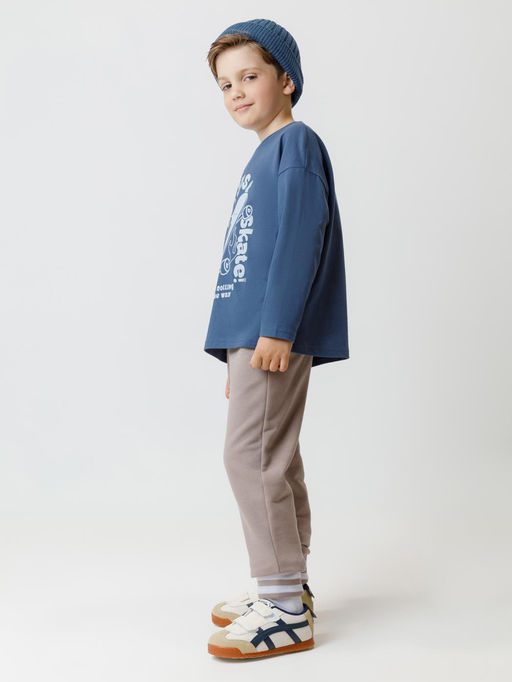 КР 400784/коричневый брюки для мал