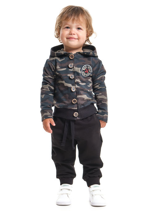 Толстовка с капюшоном на пуговицах UD 6677 камуфляж - Mini maxi фото 3
