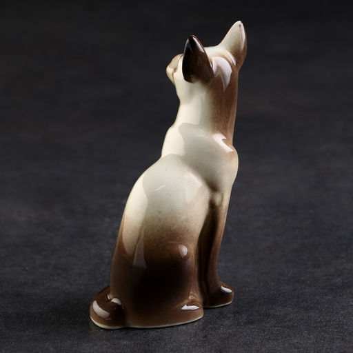 Статуэтка фарфоровая «Фигурка: Кошка Тайка сиамская», 10 см
