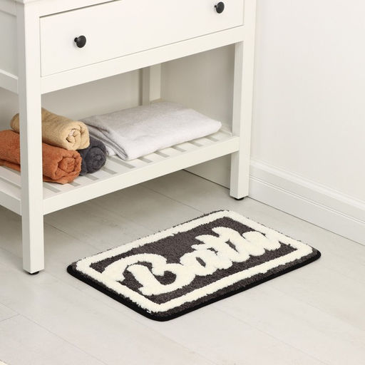 Коврик для ванной и туалета SAVANNA Bath, 40?60 см, чёрный  фото 2