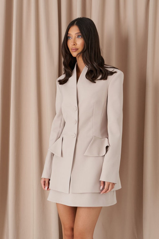 Жакет Annete А5522 костюмная ткань бежевый