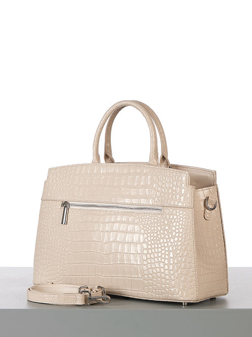 LACCOMA сумка НИ8099-бежевый натуральная кожа хлопок