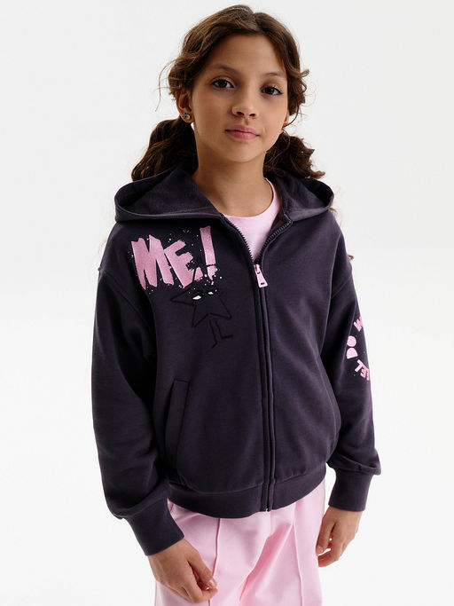 PELICAN, толстовка для девочек, Темно-серый