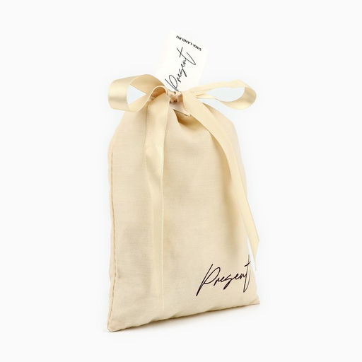 Цена за 5 шт. Мешочек подарочный из хлопка Подарок, 13 х 18 см +/- 1.5 см - Дарите счастье фото 2