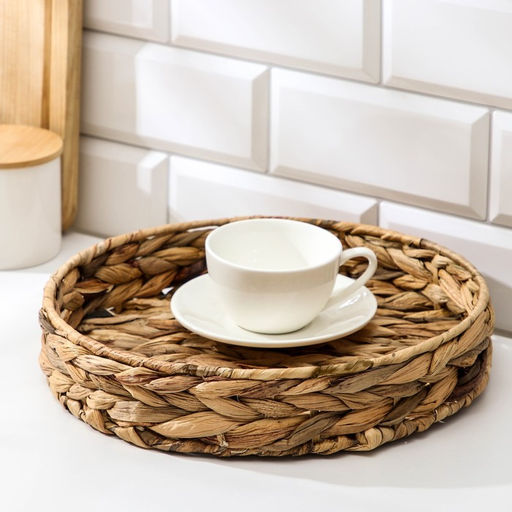 Корзинка для подачи Камыш, солома, d=28 см - Simaland фото 2