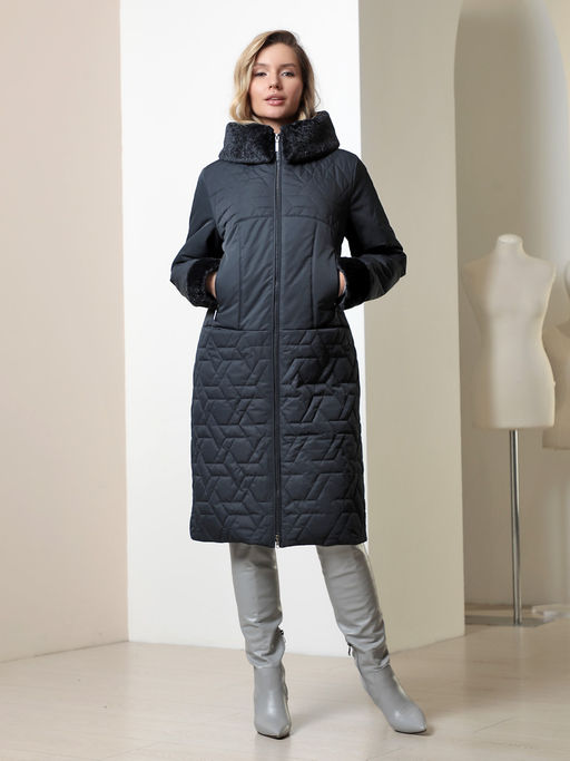 25402 Пальто т.синий - Dizzyway фото 3