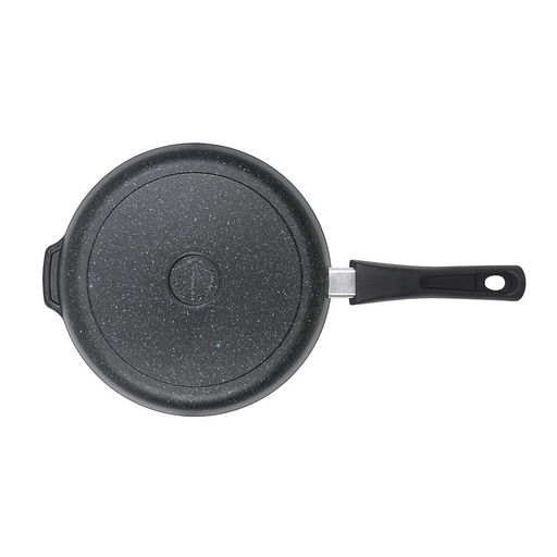 ЛА_АП_GRANIT (black) Сковорода глубокая 240мм с ручкой, , арт. сггч242а