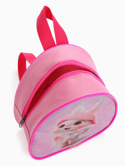 УЦЕНКА Рюкзак детский Кролик, Выбражулька на молнии, размер 21?9?23 см, розовый