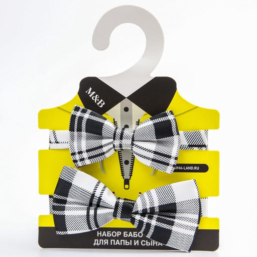 Галстук - бабочка для мальчика и папы M&B Family look, 2 шт., серый - Mum&baby фото 2
