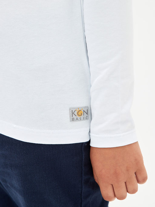 Белая водолазка для мальчика - Kogankids фото 16