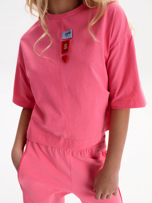 PELICAN, футболка для девочек, Розовый фото 2