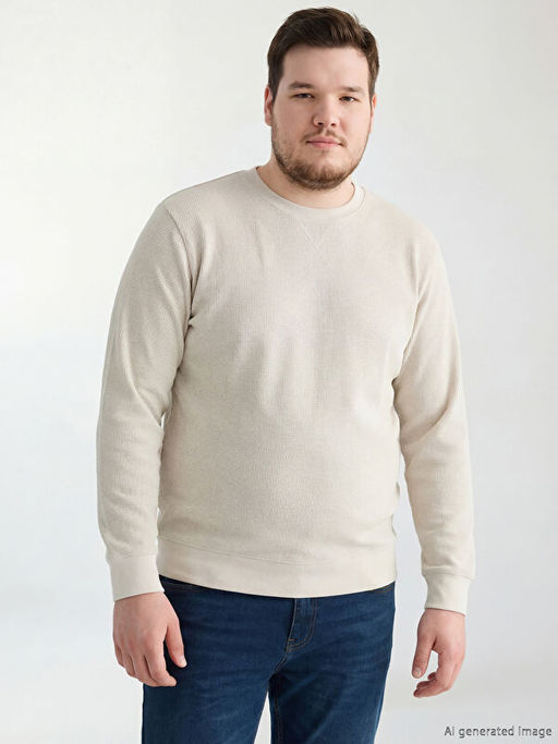 Bisiklet Yaka Erkek Sweatshirt - Waikiki фото 2