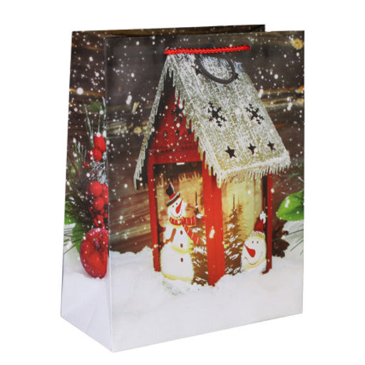 Цена за 12 шт. Пакет подарочный 31х42х12см / 5383ХL /уп 12/300/Новый год - ГалеонТрейд фото 13