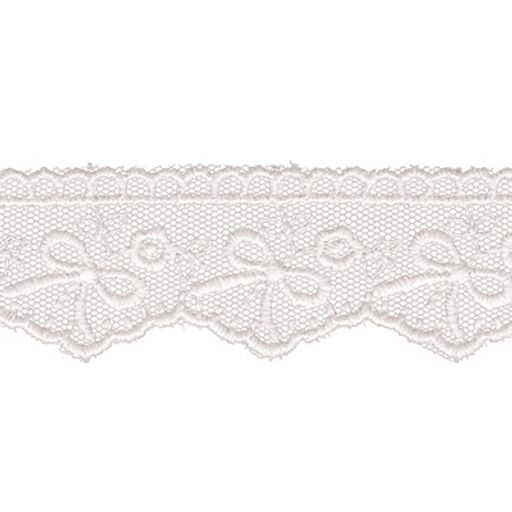 Кружево Gamma сетка 28 мм GKM-2801M в пакете 8.8 м 0.2 Турция TL001WH белый