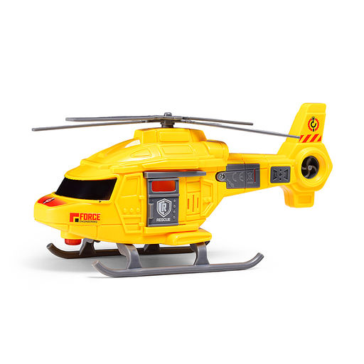 Машина "Тягач строитель" 1:16 (свет, звук) в коробке