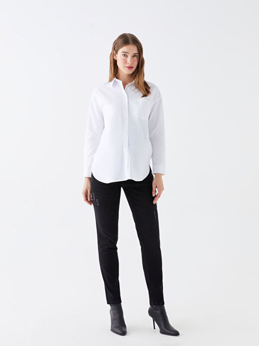 Kar?n Panelli Slim Mom Hamile Jean Pantolon