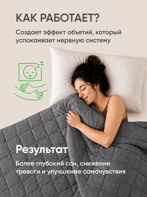 Тяжелое одеяло всесезонное Обними меня - Фабрика снов фото 13