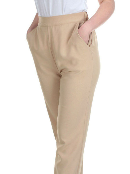 KD-1069 BEIGE Брюки женские - Фабричный китай фото 4