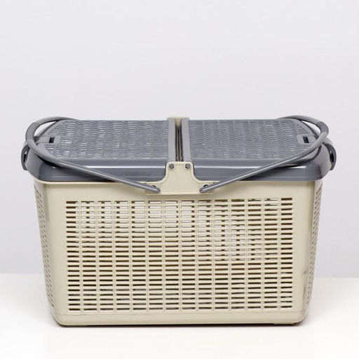 Корзина 47х36х27,5 см, серая - Simaland фото 2