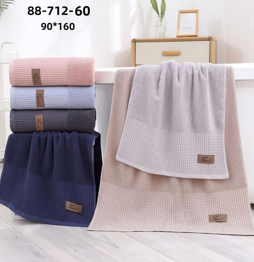 Полотенце пляжное 90х160 (вафля+махра) арт.88-712