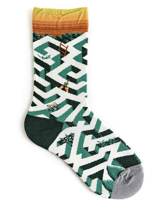 Носки р.35-40 Provence Лабиринт - Krumpy фото 3