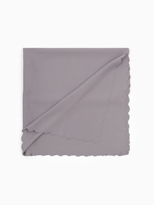 Скатерть «Доляна», однотонная, серая, 140×180 см