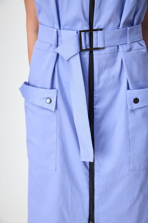 Платье ANELLI 1272 голубой  фото 6