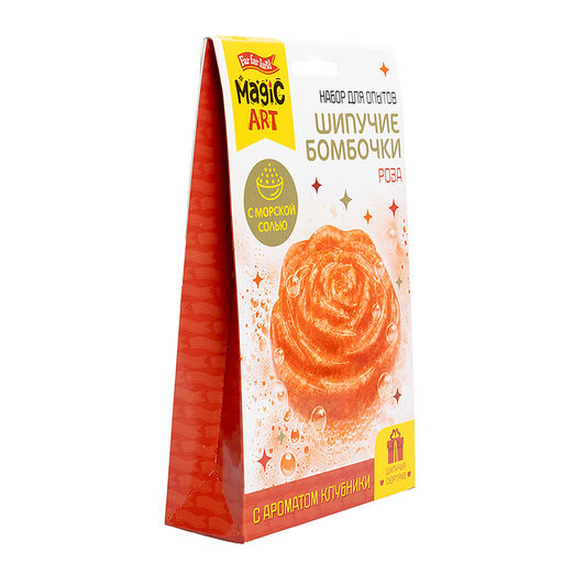 Набор для опытов "Шипучие бомбочки. Роза"