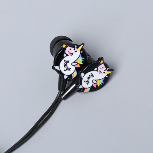 Подарочный набор: наушники, маска для сна и зарядное устройство 5000 mAh м. PB-05 «Единорог», 20,5 х 16,5 см.