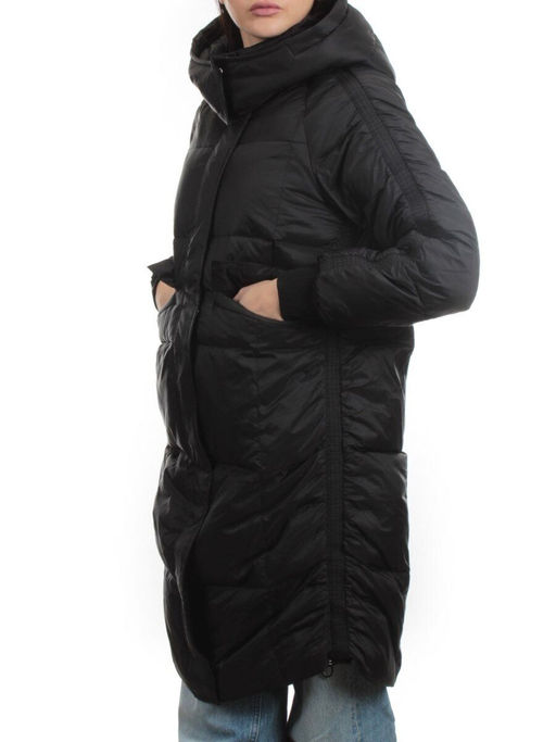 3064 BLACK Пуховик зимний женский (80% пух, 20% перо)