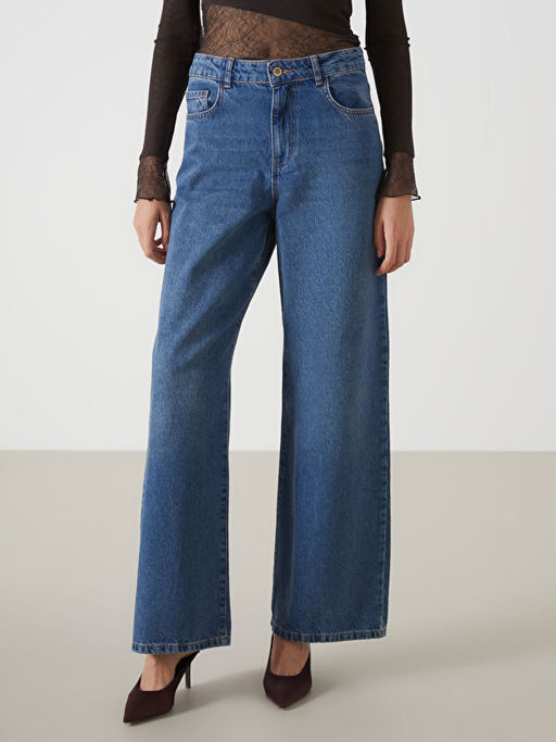 Baggy Fit Kad?n Jean Pantolon