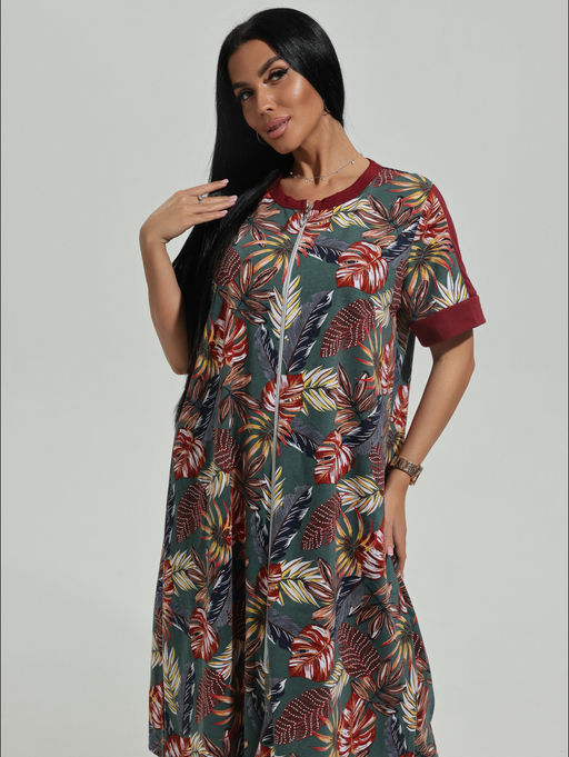 Барышня халат женский (изумруд)