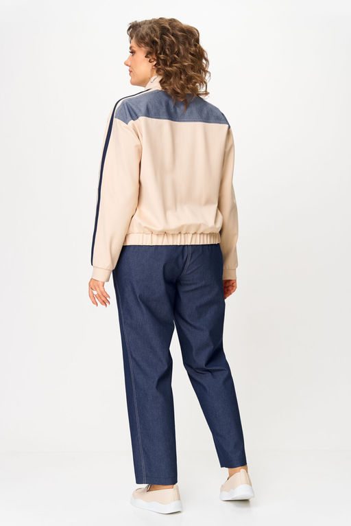 Костюм Aira Style 24236 сине-бежевый